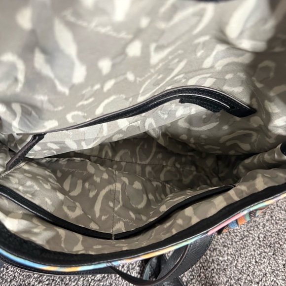 Aimee Kestenberg Bali Double Entry Satchel Love Hearts rainbow stachel bag - Picture 12 of 15